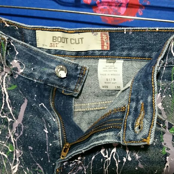 Vintage Levis 517 Cut Off Jean Shorts W29 - Picture 8 of 11